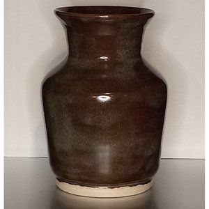 Vintage Studio Pottery Vase Pot Planter Vessel Boho 7 Inches‎